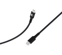 Câble Tissé USB C / Lightning 3A 1.2m PD 60W Noir Bigben