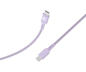 Câble Tissé USB C / USB C 3A 1.2m PD 60W Violet Bigben