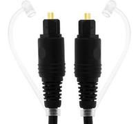 Câble Toslink Audio Numérique avec Lumière Fibre Optique 3m LinQ Noir G