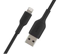 Câble tressé - BELKIN - Lightning vers USB-A - 2 m - Noir