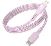 Câble tressé BigBen Connected USB-C vers Lightning 1,2 m Rose