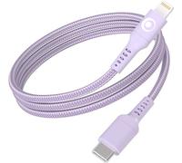 Câble tressé BigBen Connected USB-C vers Lightning 1,2 m Violet