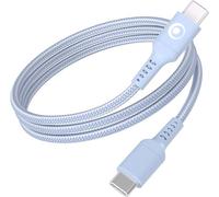 Câble tressé BigBen Connected USB-C vers USB-C 1,2 m Bleu