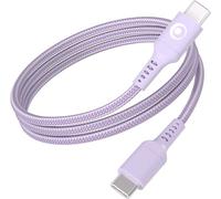Bigben Connected - Câble USB-C vers USB-C tressé 1,2 m PD 60W 3A Violet Recyclé