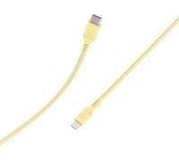 Câble USB-C vers Lightning PD 60W 3A en Nylon Tissé Charge Rapide BigBen Jaune