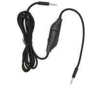 Câble tressé de remplacement avec commandes intégrées pour casques gaming Logitech, câble tressé de remplacement pour les modèles G633G et