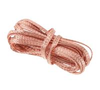 Câble Tressé en Cuivre Marron 4m, Liaison de Masse Plate