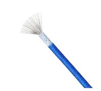 Câble Tressé en Fibre De Verre, 1m, 0.3/0.35/0.5/0.75/1.0/1.5/2.0/2.5mm, Isolation Silicone, Élément Chauffant for Sol Chaud, Fil Électrique Cuivre Étamé(Blue 1m,0.75mm)