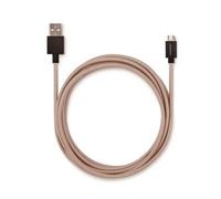 Cable Tresse Micro Usb 2.1a 2.5m Uni Taupe
