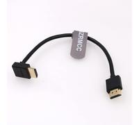 Câble Tressé Spiralé 8K 2.1 Hdmi Vers Hdmi À Angle Vers Le Bas Ultra Haute Vitesse Pour Z Cam E2 Sony Fx6 Fx9 Canon Eos C70 C300 Portkeys Bm5 Atomos Ninjav V Shogun Moniteur[Z280]