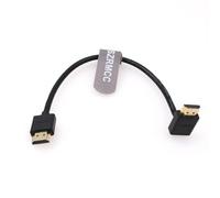 Câble Tressé Spiralé 8K 2.1 HDMI vers HDMI Ultra Haut Hébit pour Z Cam E2 Sony FX6 FX9 Canon EOS C70 C300 Portkeys BM5 Atomos Ninjav V Shogun Moniteur