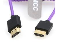 Câble Tressé Spiralé 8K 2.1 Hdmi Vers Hdmi Ultra Haut Hébit Pour Z Cam E2 Sony Fx6 Fx9 Canon Eos C70 C300 Portkeys Bm5 Atomos Ninjav V Shogun Moniteur[Z272]