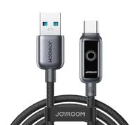 Câble tressé USB-A vers USB-C 66 W, 1,2 m - Noir
