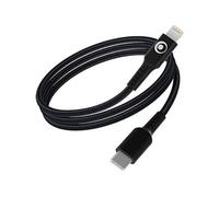 Câble tressé USB-C vers Lightning 1,2 m Noir