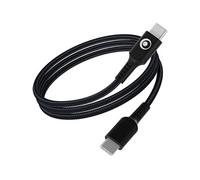 Câble tressé USB-C vers USB-C 1,2 m Noir