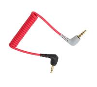 Câble TRS vers TRRS 3.5mm - SURENHAP - Réglable 20-50 cm - Plaqué or - Compatible BOYA Rode SC7