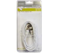 Erard Cordon TV Connect 4514 mâle/femelle avec adaptateur mâle/mâle 9,52 mm 5 m