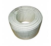 Electraline 106105 Couronne de Cable 17 VATC 50M Blanc, pour Utilisation Sat e prolongateur TV