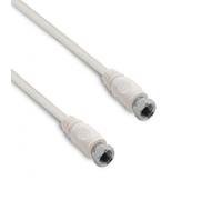 Câble TV satellite coaxial fiches F mâle/mâle 5 m