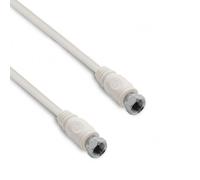 Câble TV satellite coaxial - METRONIC - 10 m - Fiches F mâle-mâle - Blindé - Neuf