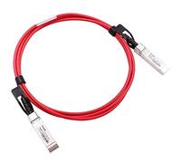 Câble Twinax 10 G SFP+ DAC 10 Gbase-CU SFP+ en cuivre, compatible avec les commutateurs Cisco SFP-H10GB-CU2M, Ubiquiti, Juniper, Mellanox, Mikrotik, Netgear, Supermicro, Open Source Rouge 2 m