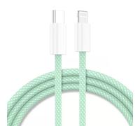 Cable Type-C Charge Rapide 3a Nylon Renforce Vert 2m Pour Iphone 8 / X / Xr / 11 / 12 / 13 / Se 2022 Little Boutik®