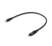 Câble Ubiquiti USB-C 0.3m 100W 480Mbps Noir avec Écran