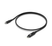 Câble Ubiquiti USB-C 1m 100W 480Mbps Noir avec Écran