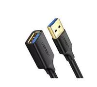 Câble Ugreen 30127 USB 3.2 Gen 1 (3.1 Gen 1) 3m USB-A Mâle vers USB-A Femelle, Contacts Or, Cuivre sans oxygène, Noir.