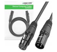 Câble Ugreen Xlr Femelle Vers Xlr Mâle 3M Pour Consoles Audio Systèmes De Son