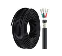 Câble UL2517 4C 7,6m, Cuivre Étamé 18AWG, Gaine PVC, Flexible Et Blindé. Idéal for Mini-splits, Batteries Auto, Éclairage Extérieur Et Systèmes Basse Tension(50ft,26AWG)