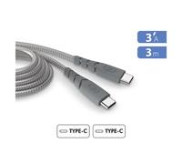 Bigben Connected Câble USB-C vers USB-C Force Power ultra-renforcé 3 m 3A Garantie à vie Gris