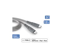 Bigben Connected Câble USB-C/Lightning Force Power Ultra-renforcé Certifié MFi 1,2 m Gris