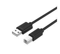 Câble UNITEK Y-C421GBK USB 2.0 5 m type A vers B avec débit maximal 0,48 Gbit/s et connecteurs plaqués or - Noir