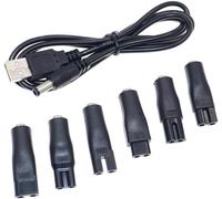Câble universel pour tondeuse à cheveux avec connecteur CC - Têtes de charge - Cordon d'alimentation - Chargeur de rasoir - Convecteur pour rasoirs, purificateurs, lampes de table et autres cordons