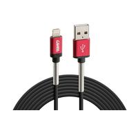 Câble universel, USB > Apple 8 broches / Micro USB - 200 cm - Noir