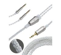 Câble Upgrade asymétrique Meze audio mono 3,5 mm à 3,5 mm Cuivre plaqué Argent