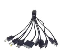 Câble USB 10 en 1, Cordon de synchronisation de Charge Multifonction pour Appareil Photo, 3, 9 Pieds Long