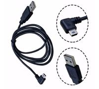Câble USB 2.0 A mâle vers Mini 5 broches coudé à gauche, cordon de prise de données de haute qualité, 1 pièce, 1.5M/5FT 3M/10FT, accessoires