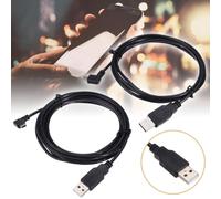 Câble USB 2.0 A mâle vers Mini fiche à 5 broches 1.5M/5FT 3M/10ft, cordon de données coudé à gauche de haute qualité, 1 pièce