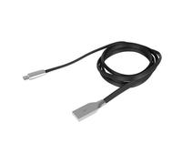 Câble USB 2.0 A/micro-B (mâle/mâle) plat noir 1m NKA-1203