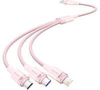 Câble Usb 2.0 A vers 3W1 6A Vention Ctrpg 1.5M (Rose)
