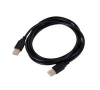 Câble USB 2.0 A vers A mâle de 2 mètres, matériau flexible, vitesse de transmission jusqu'à 480 Mbps. Conçu pour connecter des périphériques USB.