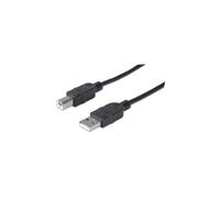 Câble USB 2.0 AM-BM 5m pour imprimante noir blindé 337779