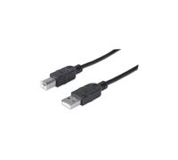 Câble USB 2.0 AM-BM 5m pour imprimante noir blindé 337779