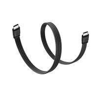 Câble Usb 2.0 C Câble Court Usb-C Vers Usb-C Vitesse 480 Mbps Câble De Recharge Type C Câble Plat Souple Type C Pour Ssd Externe,Téléphone,Batterie Externe,Ordinateurs Portables-1Pied