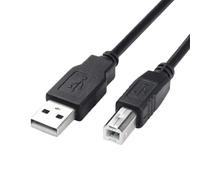 Câble USB 2.0 certifié, compatible avec tous les appareils numériques, pour transfert de données à haut débit. Connecteurs USB A mâle et B