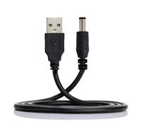 Câble USB 2.0 Chenyang type A mâle vers prise d'alimentation CC 5,5 x 2,5 mm 5 V, connecteur droit de type barillet, câble de charge 100 cm