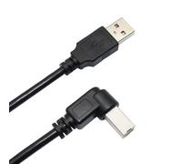 Câble USB 2.0 coudé de 90 cm pour imprimante multifonction sans fil HP Envy 4500 (noir).