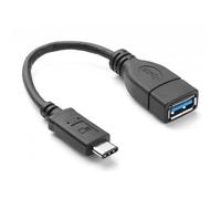 Câble USB 2.0 - D2DIFFUSION - Adaptateur USB-C mâle vers USB A femelle - 15 cm - Noir - Transfert de données